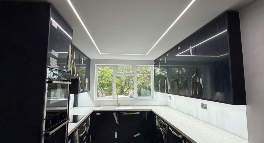 Kitchen LED Feature Lighting Upgrade in Blackwater